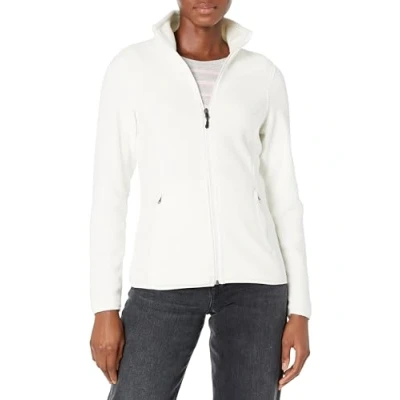 Image de Amazon Essentials Veste à Fermeture Éclair intégrale, en Polaire Douce, Coupe Classique (Grandes Tailles Disponibles) Femme, Ivoire, M