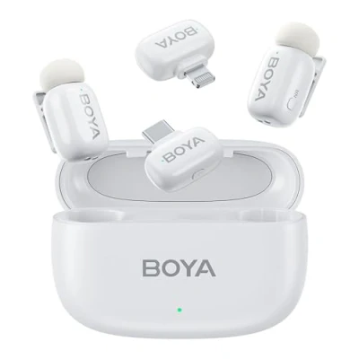 Image de Boyamini Micro Cravate, Cravate sans Fil USB C pour iPhone/ipad, C, Certifié MFi, Ultra léger, Réduction du Bruit, 30H Utilisation Smartphone Tiktok Youtube Vlogging