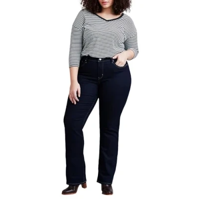 Image de Plus Size 315 Shaping Bootcut Jeans Femme Darkest Sky (Bleu) 20 Regular