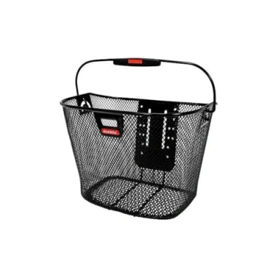 Image de KLICKFIX UNI Panier avant avec support de lumière, Noir