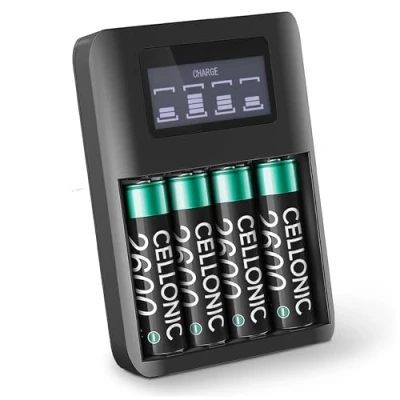 Image de CELLONIC® Batterie téléphone Fixe 4X AA 2600mAh Compatible avec Siemens Gigaset C620 / C620A C620H sans Fil Maison Longue Utilisation