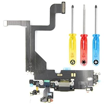Image de MMOBIEL Connecteur de Charge (Dock) Compatible avec iPhone 13 Pro 2021 Lightning INCL. Tournevis