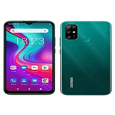 Image de DOOGEE Smartphone Débloqué Android 11 X96 Pro, Octa Core 4Go + 64Go, Batterie 5400mAh, Caméra Quad 13MP, Écran Waterdrop 6,52 &#039;&#039;, Téléphone Portable Dual SIM SD (3 Slot), Empreinte Digitale Vert