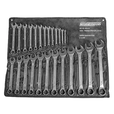 Image de Mannesmann M 130 25 Set de clés polygonales à fourche pièces 7 32 mm (Import Allemagne)