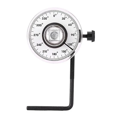 Image de Jauge de Serrage, d&#039;Angle Torsion, Angulaire Couples 360 Ajustable 1/2 Po avec Entraînement Par Clé, Outil Mesure Voiture Angle