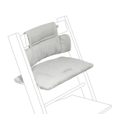 Image de Coussin Classic Tripp Trapp, Nordic Grey À utiliser avec la Chaise Trapp pour un soutien renforcé et Confort optimal Lavable en machine Compatible toutes les Chaises
