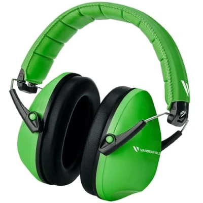 Image de Vanderfields Casque Anti Bruit Enfant Réglable Pliable et Confortable Protection Auditive 27dB SNR pour Kids, Garcon Fille Âge 3 16 Years, TDAH, de l&#039;aéroport, Feux d’Artifice