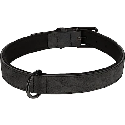 Image de Flamingo Collier de Chien 52 62 cm XXL Ajustable Similicuir avec Doublure intérieure en néoprène Doux Anti Traction très Confortable pour Votre