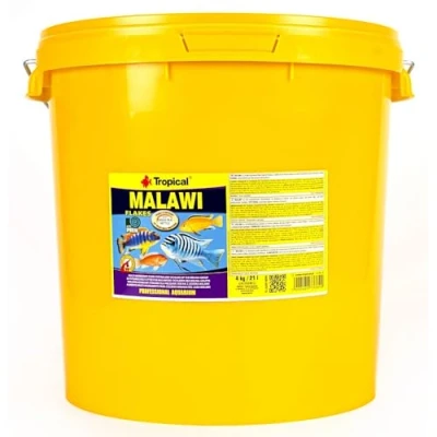 Image de Tropical Malawi 21L / 4kg Nourriture à Multi ingrédients pour cichlidés du Groupe mbuna, Flocons