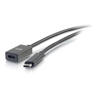 Image de C2G 88658 Câble d&#039;extension USB C/Thunderbolt 3 vers C 3.1 (Gen 1) ou Thunderbolt mâle Femelle (10 Gbit/s)