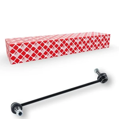 Image de febi BILSTEIN 28576 Biellette de barre stabilisatrice Essieu avant droit 341,1 M12 x 1,25 Plus avec écrou autobloquant, Acier noir