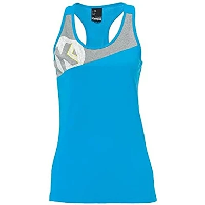 Image de Kempa CORE 2.0 SINGLET WOMEN Maillot Handball Col Rond Logos bleu kempa/gris foncé chiné