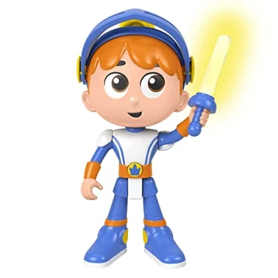 Image de Fisher Price HJN49 Gus Le Petit Chevalier Parlant avec lumières et Sons Édition Allemande 20,5 cm Jouet pour Enfants à partir de 3 Ans