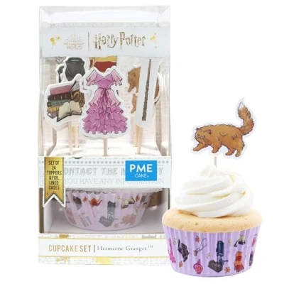 Image de PME Harry Potter Set de 24 caissettes à cupcakes et toppers, Hermione Granger