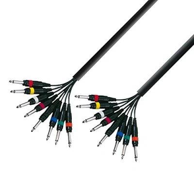 Image de Adam Hall Cables 3 STAR L8 PP 0300 Câble Multipaire 8 x Jack 6,35 mm mono vers m