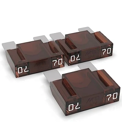 Image de AUPROTEC fusible à lame Maxi 20 80A, enfichable d&#039;automobile, choix : 70A ampères, brun, 3 pièces