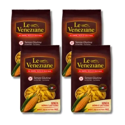 Image de Le Veneziane Gluten Free Penne 250 g (Pack of 4)