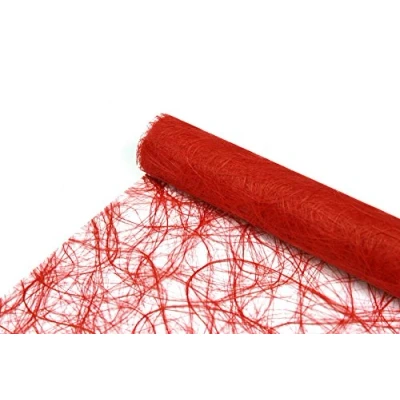 Image de Unbekannt Sizoweb® Chemin de table En non tissé 25 m x 30 cm Rouge vif Pour mariage et Noël