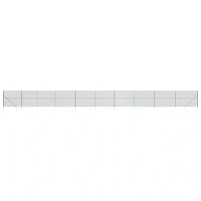Image de vidaXL Clôture à mailles losangées avec piquet d&#039;ancrage vert 1,6x25 m
