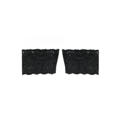 Image de Bye Bra Bandes de Cuisse en Dentelle pour Femmes, Anti frottements et frottements, éviter Les intérieurs la Cuisse, Nude Noir, M XXL (Noir, M)