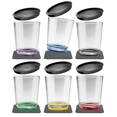 Image de Silwy Réutilisables Magné de boissons à boire 0,25 L (ensemble 6) Multi couleur