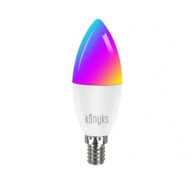 Image de Ampoule connectée Antalya Easy E14 LED Wi Fi + Bluetooth Blanc Couleurs RGB Neuf