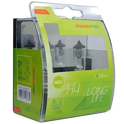 Image de M Tech ptzll4 de Duo H4 Ampoule halogène 55 W Long Life, Nombre 2