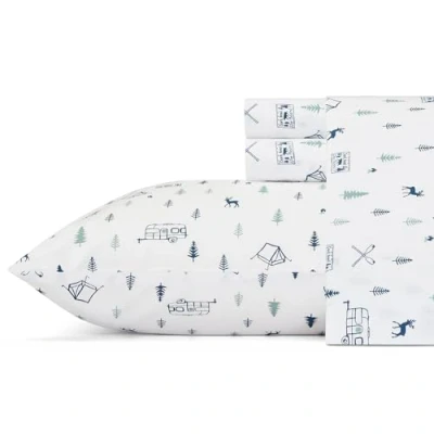 Image de Eddie Bauer Parure de lit en Percale Coton, Gracieuse et fraîche, décoration d&#039;intérieur élégante, enveloppe, Grand