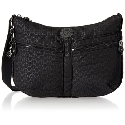 Image de Kipling Izellah, Sac à bandoulière Femmes, Signature EMB, 13&#039;&#039;L x 9&#039;&#039;H 4.75&#039;&#039;D