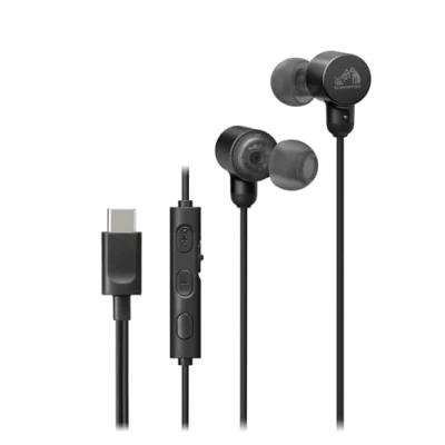 Image de JVC HA FR29UC B Casque filaire USB de type C léger et confortable, audio haute résolution, microphone contrôle du volume, certifié IPX2, convertisseur D/A minimise le bruit la dégradation son