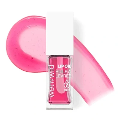 Image de Wet n Wild Tinted Lip Oil, Nourishing &amp; Non Sticky Pink Gloss Powered by 7 Natural Oils, Lightweight Formula for Mirror Like Glow Effect, Sweet Cherries Shade