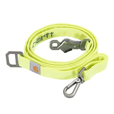 Image de Carhartt Laisse de Canard en Nylon Durable pour Chiens, Coutures réfléchissantes Plus visibilité, Vert Citron Vif, Taille S
