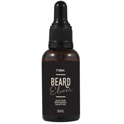 Image de NAK Huile Soin hommes Élixir visage + barbe 30 ml Vegan