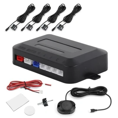 Image de Bip De Recul Voiture, Recul,Indicateur Sonore Indicateur Ationnement du V¨Hicule Kit Avertisseur SY¨¨Me Sonde 12V Assi Reverse