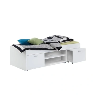 Image de Lit combiné junior Décor blanc L203,5 x H58,5 P95,5 cm Fabriqué en Allemagne