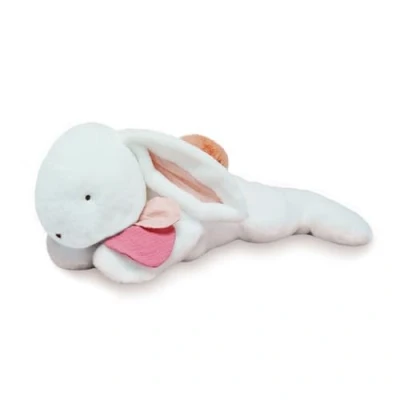 Image de Doudou et Compagnie Peluche Lapin géant Rose 80 cm HAPPY BOHO DC3858
