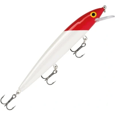 Image de Rapala Leurre de Pêche Husky Jerk Matériel avec Corps Densité Neutre d&#039;Eau Douce Prof Nage 1.2 2.4m Taille 12cm / 13g Fabriqué en Estonie Red Hot