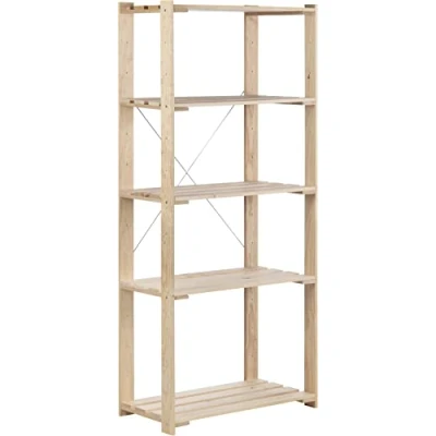 Image de ASTIGARRAGA KIT LINE Etagère en pin Massif Nova 76.5 x 38.5 174.5 cm