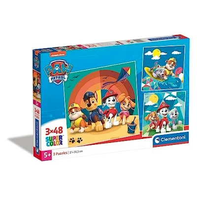Image de Clementoni 25291 Puzzles Pat&#039; Patrouille 3x48 Pièces Jeu Educatif, de Réflexion et Patience Image Qualité 27 x 18 Cm À Partir 5 ans
