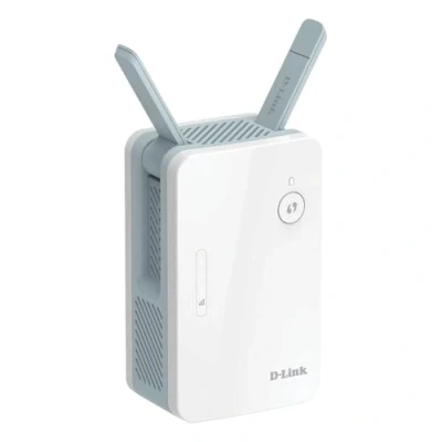 Image de D Link E15 Répéteur WiFi Mesh Eagle Pro AI AX1500, Wi FI Booster, Répéteur, Hotspot avec Port Gigabit, MU MIMO, OFDMA, Powered, Indicateur de Signal, Plug and Play, WPS, WPA3