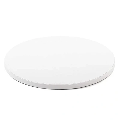 Image de Support à gâteau Rond Drum BLANC (choisir la taille) Ø50CM Disponible UNIQUEMENT en Click and Collect