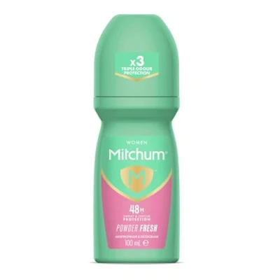 Image de Mitchum Roll On 48HR Protection Déodorant &amp; Anti Transpirant, Powder Fresh 100ML