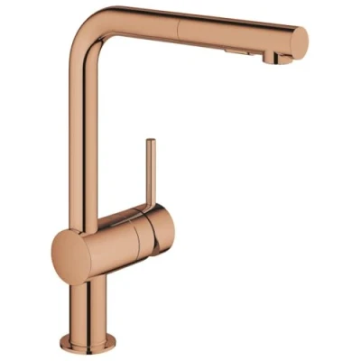 Image de GROHE Mitigeur d&#039;évier Minta, DN 15, 30274, vidage en L, Double rinçage, Coloris: Coucher de Soleil Chaud 30274DA0