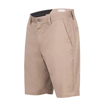 Image de Volcom Frickin Chino Short décontracté pour Homme Kaki foncé Taille S