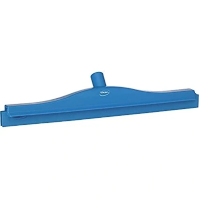 Image de Vikan Brosse en caoutchouc Polypropylène Cadre Banc double lame Raclette, 7713, bleu, 1