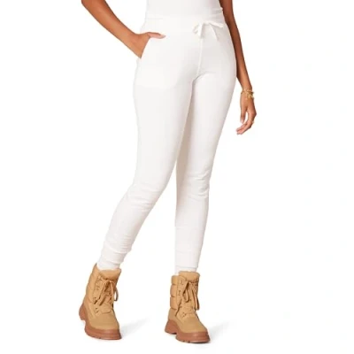 Image de Amazon Essentials Pantalon De Jogging À Revers En Polaire (disponible Grande Taille) Femme, Blanc, 4XL taille