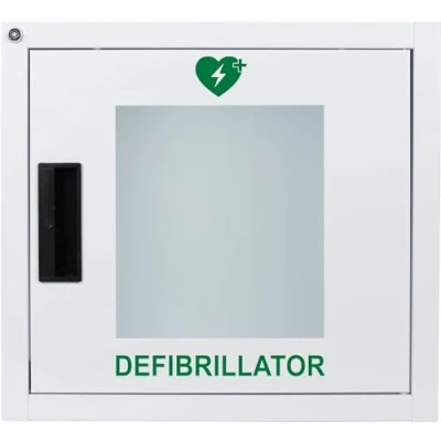 Image de MedX5 Boîtier mural métallique pour défibrillateur universel, usage intérieur, verrouillable et avec alarme (95db)