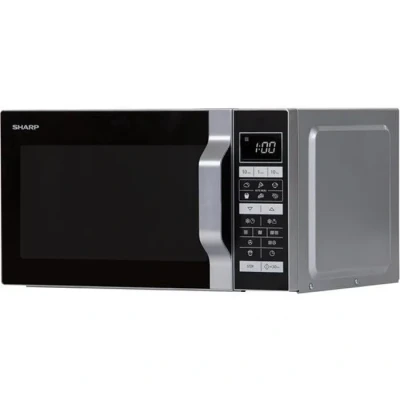 Image de Sharp R 860S Micro ondes Combiné 25 litres à plateau fixe Argent