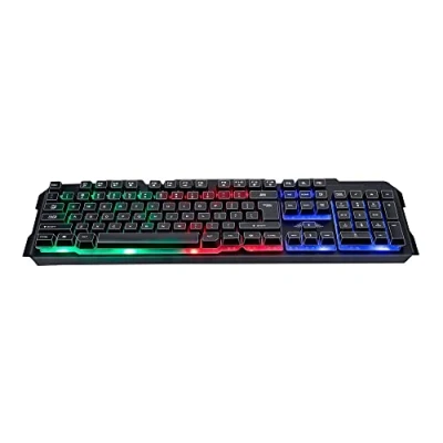 Image de Clavier pour jeu No Fear Espagnol Qwerty Rétroéclairé RGB 104 Touches USB