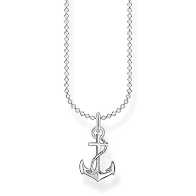 Image de THOMAS SABO Collier pour femme en argent sterling 925 avec ancre 38 45 cm